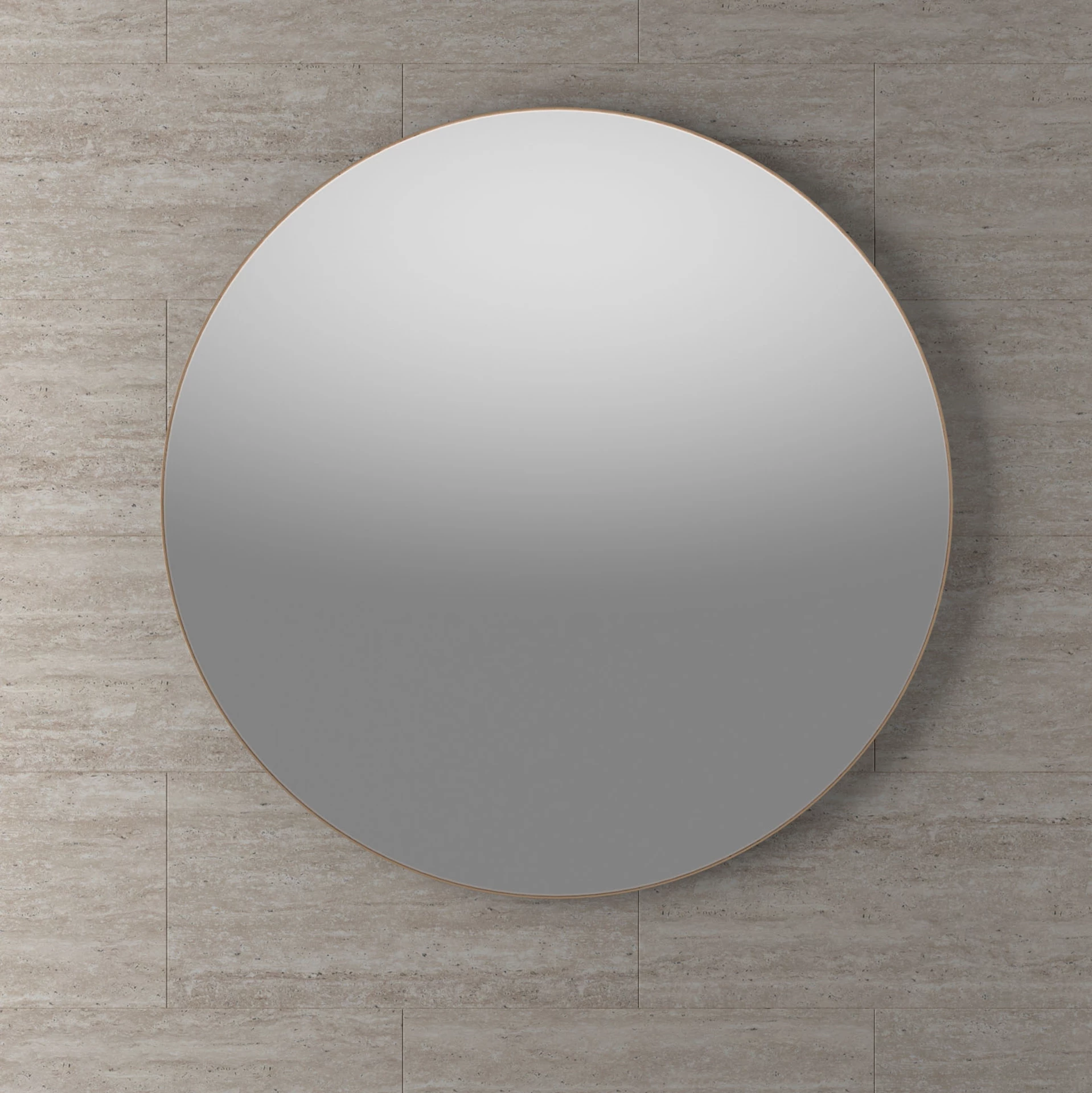 ART210710R - Øyri rundt speil, messing - 